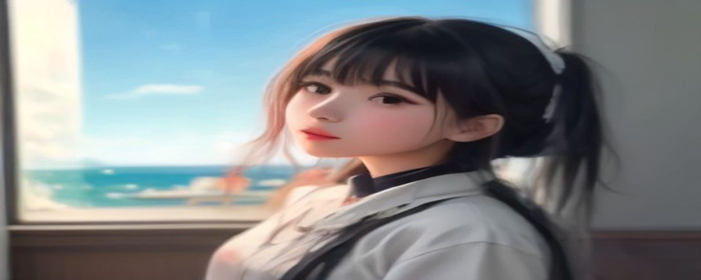 少女漫画导航站品牌视觉：深色背景下霓虹绿光晕将一排精美漫画封面整齐排列，营造出专业内容导航平台的高端科技感氛围